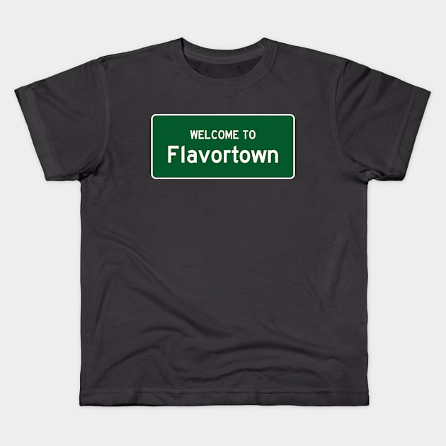 Welcome To Flavortown Kids T-Shirt by fandemonium